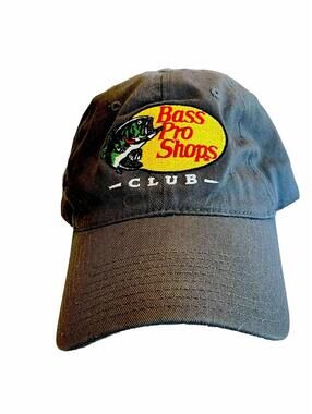 Bass Pro Shops Club Hat Cap Adjustable Baseball Fishing Outdoor Patch .3